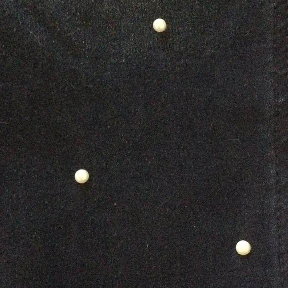 DG2 Stretch Denim Dark Blue Jeans with Pearls. - Picture 3 of 4